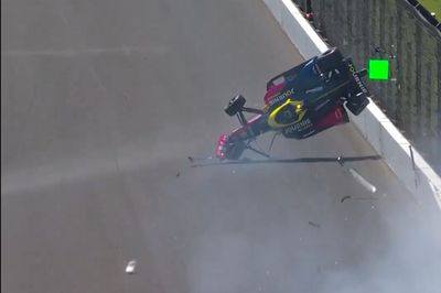 Violent crash sends Kyffin Simpson airborne in scary Indy 500 practice shunt