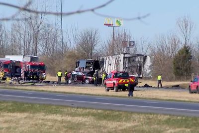 Truck driver found guilty on lesser charges in bus crash that killed 6 on school trip