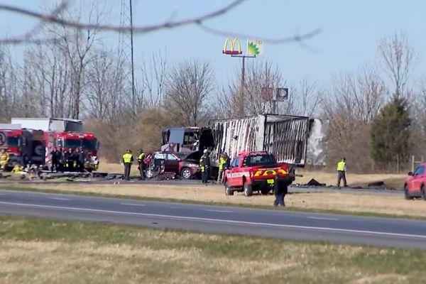 Truck driver found guilty on lesser charges in bus crash that killed 6 on school trip