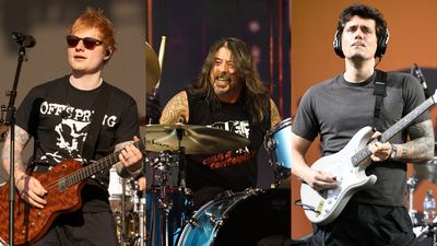 "A lot of fun making this." Listen to Ed Sheeran's guitar-heavy hard rock collaboration with Dave Grohl and John Mayer