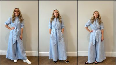 I struggle to find jumpsuits that fit, but I'll be living in this comfortable, chic all-in-one for summer
