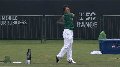 Hideki Matsuyama Hilariously Hits Range Balls After Presumably Missing PGA Championship Cut