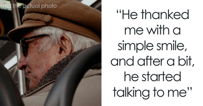 “I Gave Up My Seat to an Elderly Man On The Bus, What He Said to Me Made Me Think A Lot”