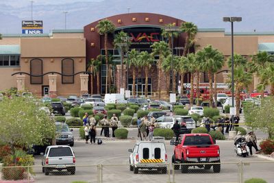AP PHOTOS: Las Vegas Gym Shooting Photo Gallery