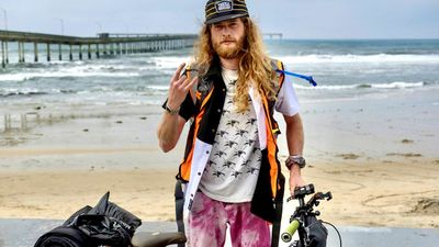 ‘It’s a terrible idea and it’s really hard’ - Comedian becomes the first person to cover the US coast-to-coast on a BMX bike