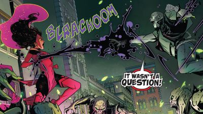 Wanda Maximoff meets God and takes on a gang of demonic bikers in Vision and Scarlet Witch #1