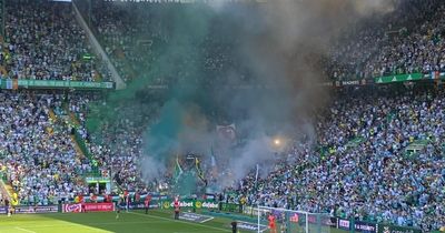 Green Brigade risk triggering suspended SPFL sanction in mass Celtic pyro display