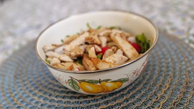 This one 50 calorie addition has upgraded my chicken salad game, and now I'm never going back