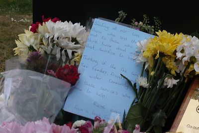 Tributes paid to firefighters and man killed in former RAF base blaze
