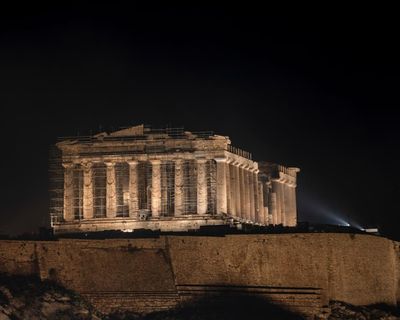 Outrage in Greece after Adidas advert shows drone shoe ‘kicking’ Acropolis