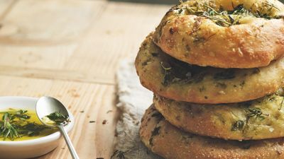 Garlic and herb flatbreads – a family favorite I couldn't live without
