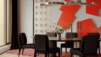Bold Artwork, a Primary Palette, and Historic Architecture Blend Harmoniously in This Elegant Manhattan High-Rise Home