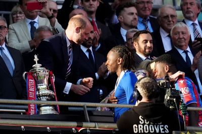 Prince of Wales presents FA Cup to Crystal Palace after ‘historic’ Wembley win
