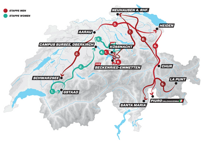 Tour de Suisse 2025 route