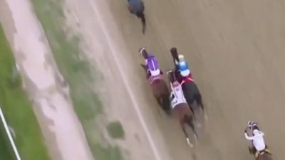 Aerial View of Journalism's Preakness Stakes Comeback Shows Incredible Closing Speed