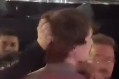 Pro-Palestine protester’s hair pulled as attempted Eurovision disruption blocked