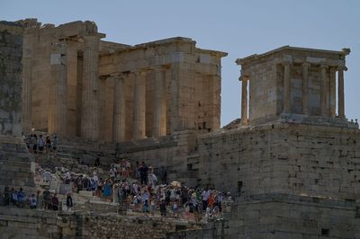 Greece sues Adidas over drone of shoe ‘kicking’ the Acropolis
