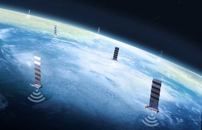 How many satellites orbit Earth?
