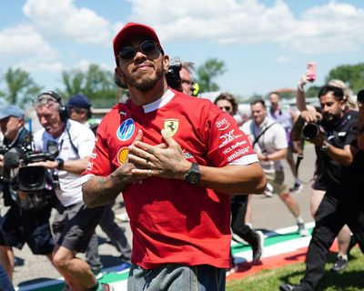 ‘An amazing experience’: Lewis Hamilton revels in support for Ferrari at Emilia-Romagna GP