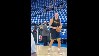 Nikola Jokic Cracked a Smile While Thunder Fans Booed Him During Game 7 Warm Ups
