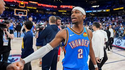 Shai Gilgeous-Alexander Was So Pumped While Checking Out of Thunder's Blowout of Nuggets