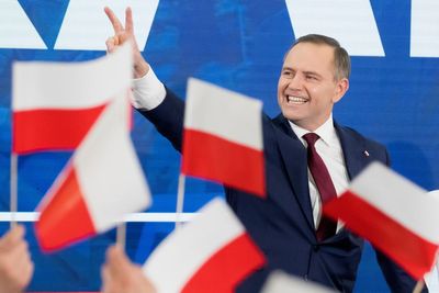 AP PHOTOS: Liberal mayor and conservative historian headed to presidential runoff in Poland