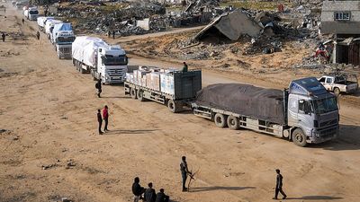 First aid trucks enter Gaza after almost three-month Israeli blockade, UN says