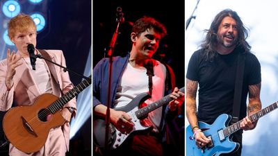 “Mayer on guitar, Grohl on drums. A lot of fun making this”: Ed Sheeran forms an unlikely hard rock power trio with John Mayer and Dave Grohl – and they've written a song for a Brad Pitt movie