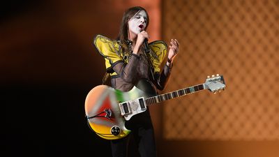 “He once made a chicken walk on varnish, to transfer the prints of its feet onto the guitar's body”: The bizarre vintage guitar used in Italy's Eurovision entry has caught eyes all over the world