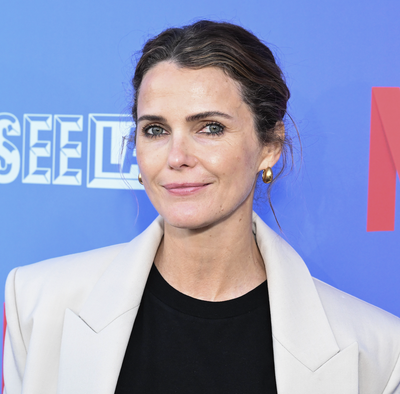 Keri Russell Channels Her 'Diplomat' Character in a Posh Corporate Skirt Suit
