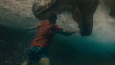 New Jurassic World Rebirth teaser finally shows the iconic T-Rex river chase that was cut from the original Jurassic Park