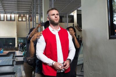 A British man on trial in Bali for a drug offense pleads for a lenient sentence