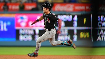 Corbin Carroll Reached Third on a Triple Before the Ball Was Back in the Infield