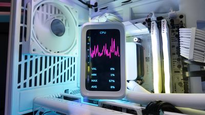 Hyte's ludicrous liquid cooler will soon be able to show entire system monitoring charts on its screen