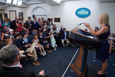 Kids at White House Take Your Child to Work Day quiz Trump on his favorite food and president (besides himself)