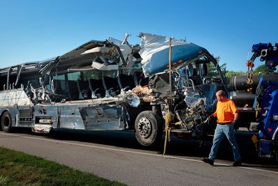 Shortage of overnight truck parking contributed to deadly Greyhound bus crash, regulators say