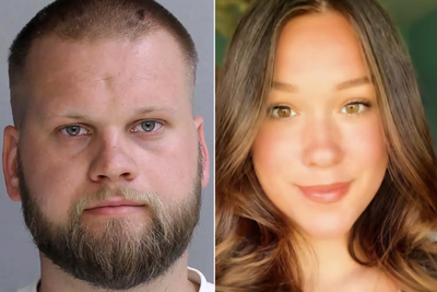 Boyfriend accused of shooting his microbiologist girlfriend dead and leaving a trail of blood to her remains