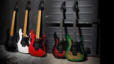 “This is the guitar you’ll pick up once – and never want to put down”: Kramer ups the ante with the Volante – a tricked-out S-style with Gibson-designed US pickups, AAAA quilt maple veneer and a re-engineered neck joint to enhance sustain