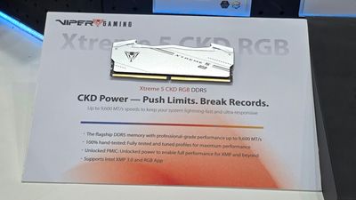 Patriot unveils world's first DRAMless PCIe 5.0 SSD and 9600MT/s DDR5 CUDIMM memory