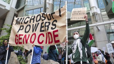 Microsoft's Build conference interrupted by renewed protests over its ties with the Israeli military