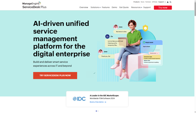 I tried ManageEngine ServiceDesk Plus and found it offers great features for large organizations