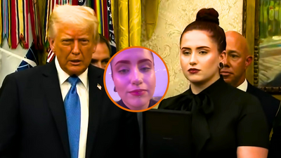 ‘My worst nightmare’: Daughter of slain cop can’t hide her disgust when meeting Donald Trump