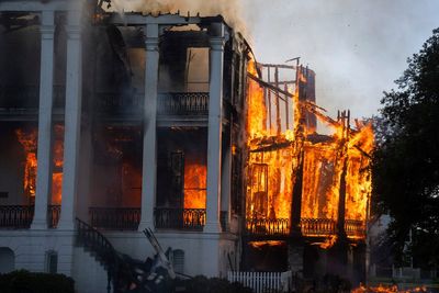 Why a plantation house fire ignited a heated debate over slavery’s legacy