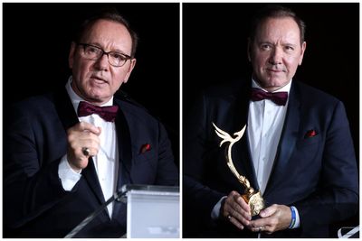 Kevin Spacey declares 'I'm still standing' in emotional speech at Cannes