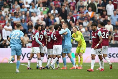 West Ham and Nottingham Forest charged by FA after melee at London Stadium