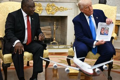 Trump surprises South African leader in Oval Office with ‘genocide’ evidence including video and photos