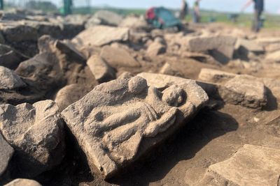Amateur archaeologists discover rare winged goddess sculpture near Sycamore Gap