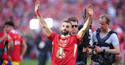 Mohamed Salah reacts as ex-Celtic boss Ange Postecoglou wins Europa League