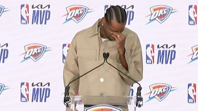 Shai Gilgeous-Alexander Was So Emotional Thanking His Wife After Winning MVP Award
