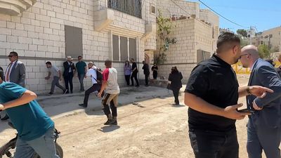 Outrage at Israeli shots fired as foreign diplomats tour West Bank